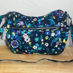 Vera Bradley Large on the go Crossbody in Moonlight Garden NWT